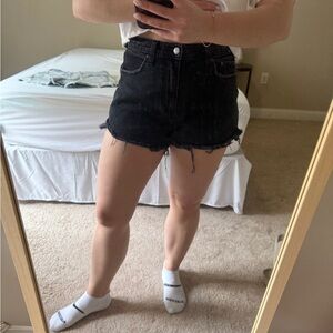 Abercrombie & Fitch Black Jean Shorts